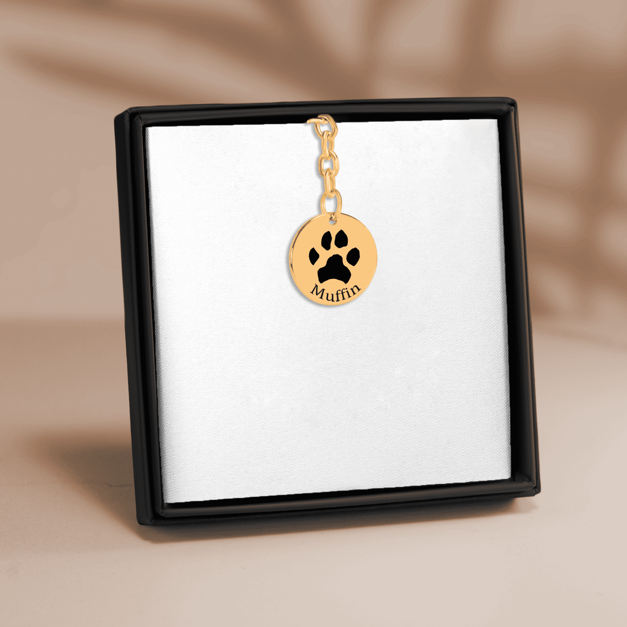 Personalized Paw Print Keychain | Custom Pet Memorial Keychain | Dog & Cat Gift
