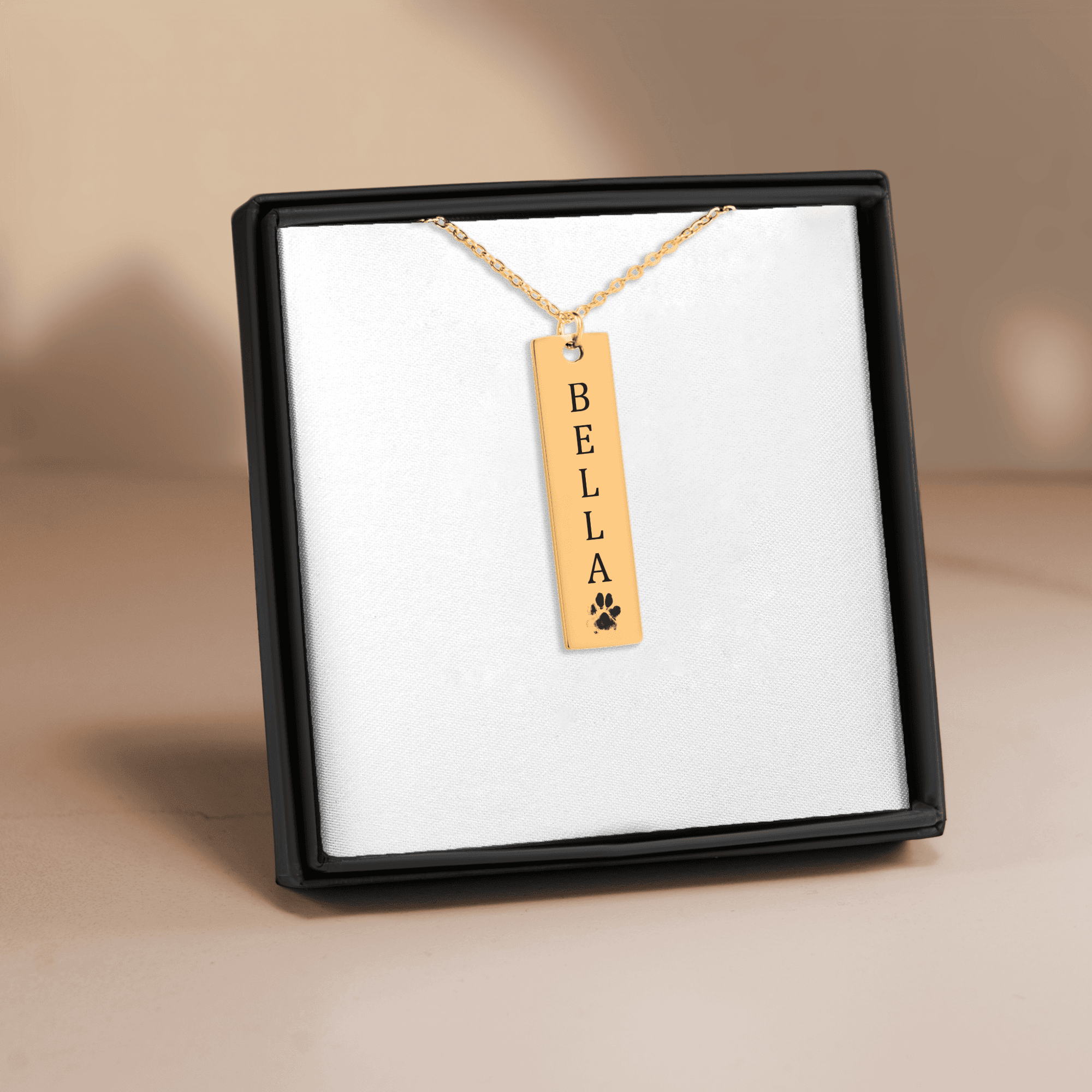Personalized Paw Print Necklace | Custom Pet Memorial Jewelry | Dog & Cat Mom Gift